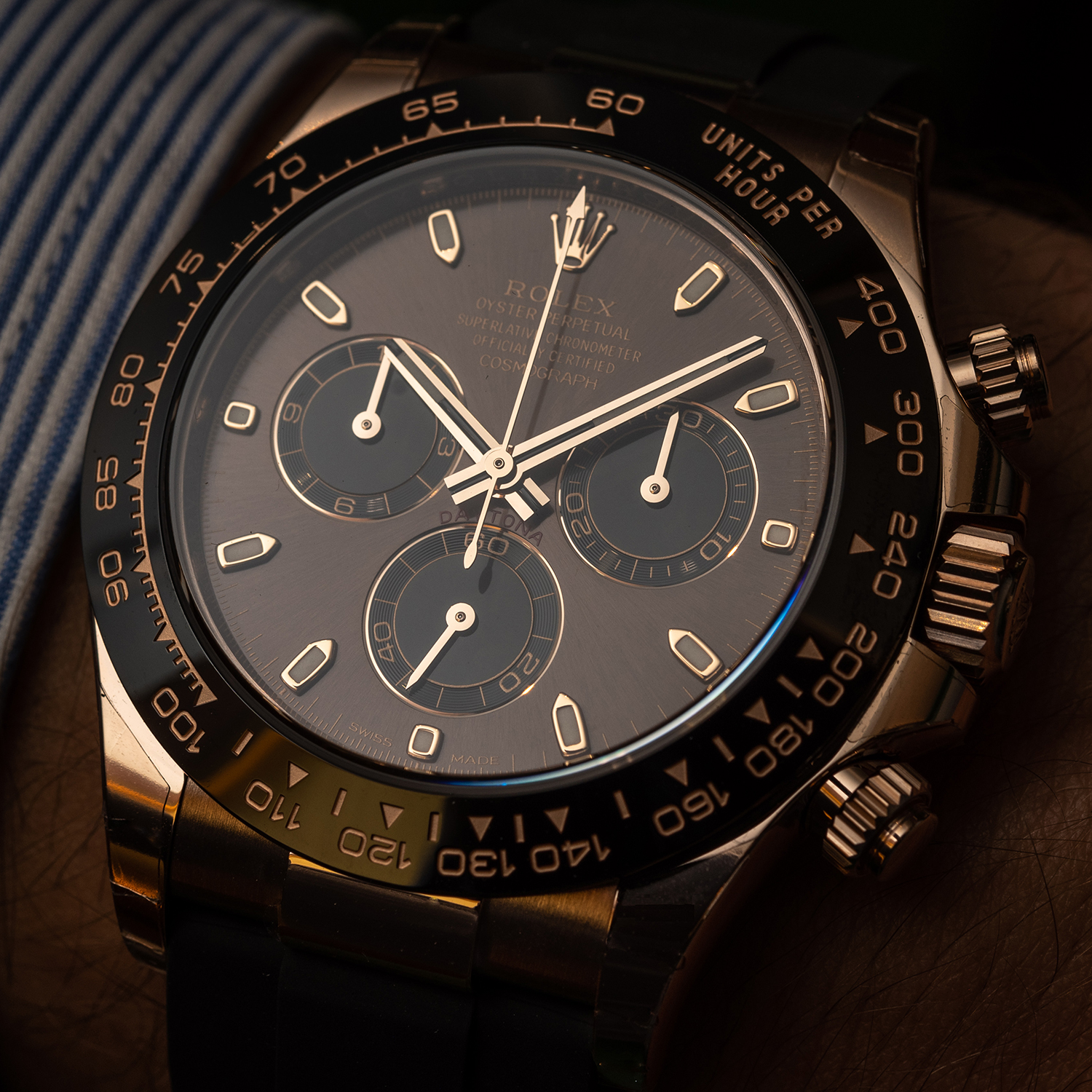 Rolex Cosmograph Daytona Everose Gold Chocolate Oysterflex M116515LN-0041