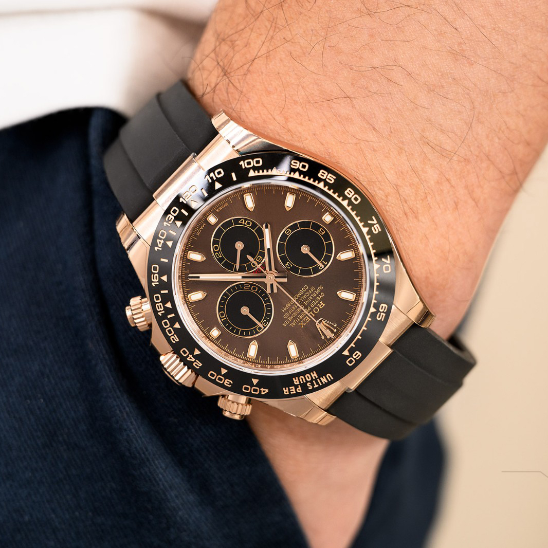 Rolex Cosmograph Daytona Everose Gold Chocolate Oysterflex M116515LN-0041