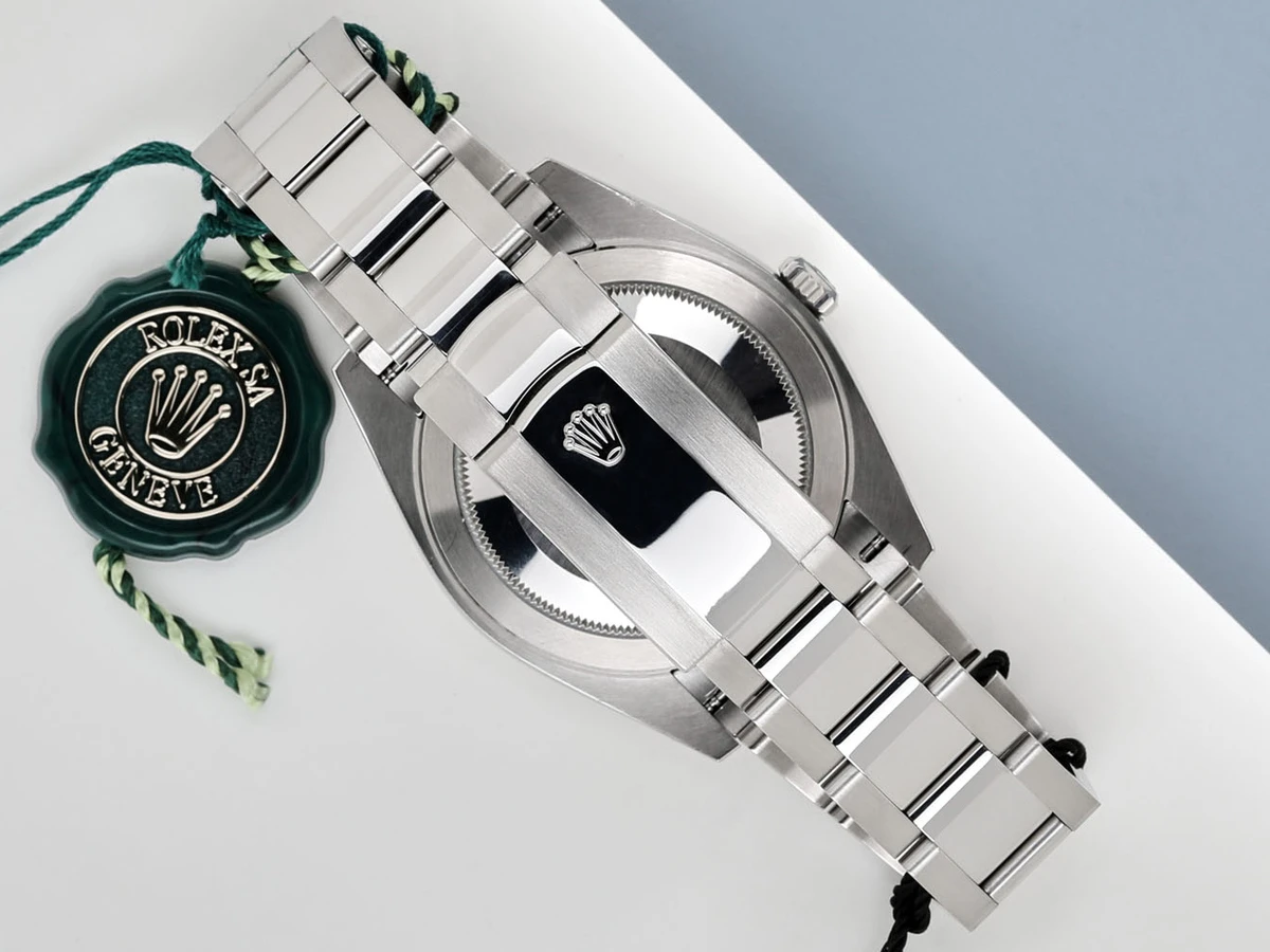 Datejust 41mm Oystersteel and white gold Men's Watch with blue dial