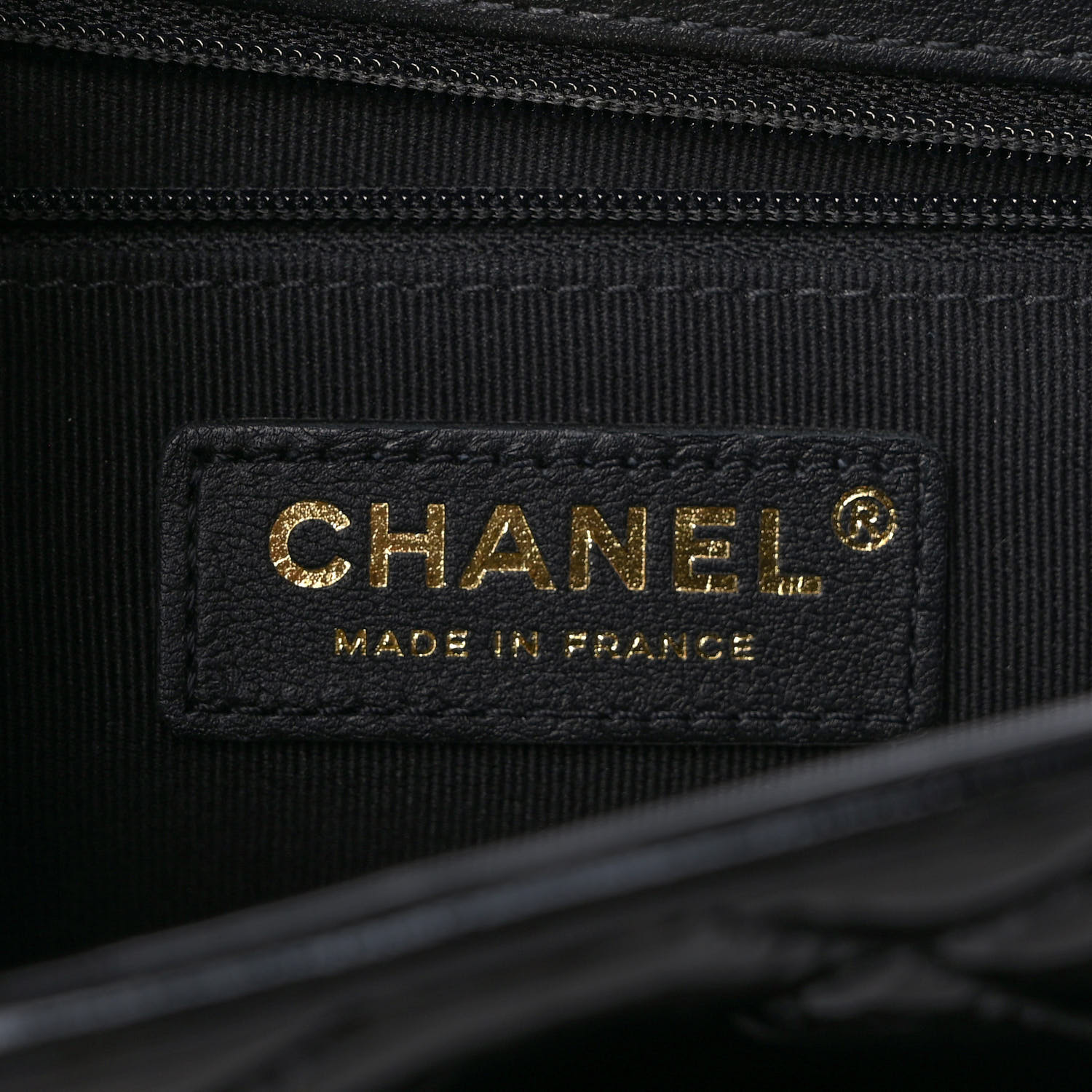 CHANEL  Patent Quilted Large School Memory Top Handle Flap Black