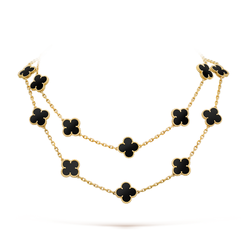 Vintage Alhambra long necklace, 20 motifs