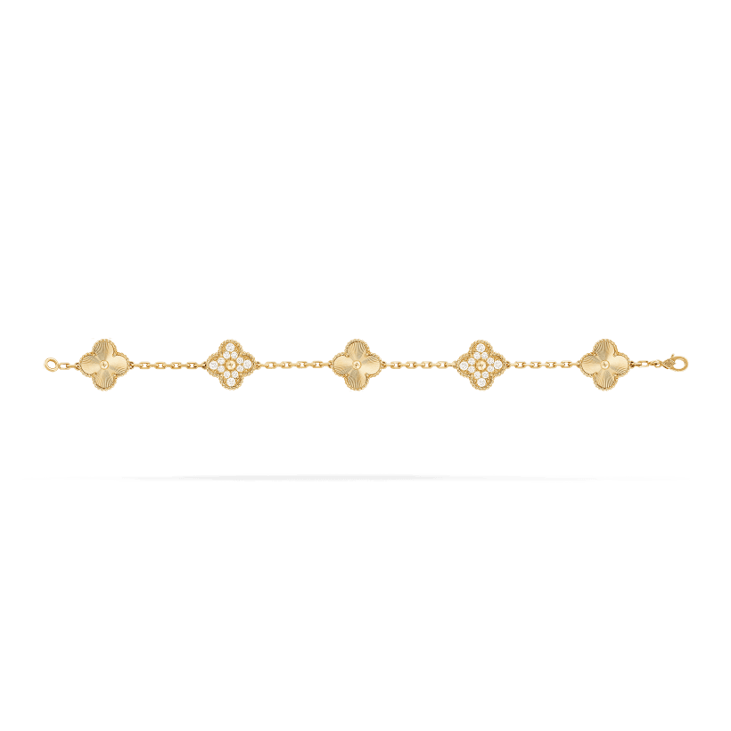 Vintage Alhambra bracelet, 5 motifs