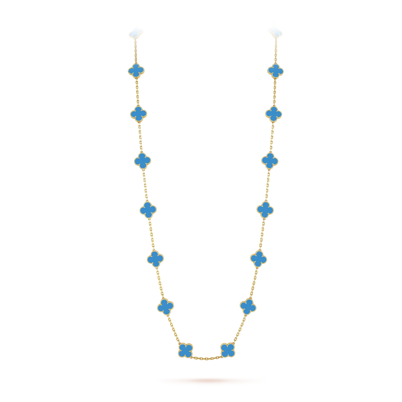 Vintage Alhambra long necklace, 20 motifs