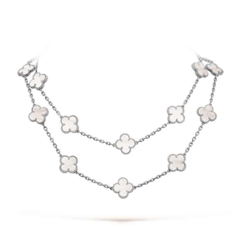 Vintage Alhambra long necklace, 20 motifs