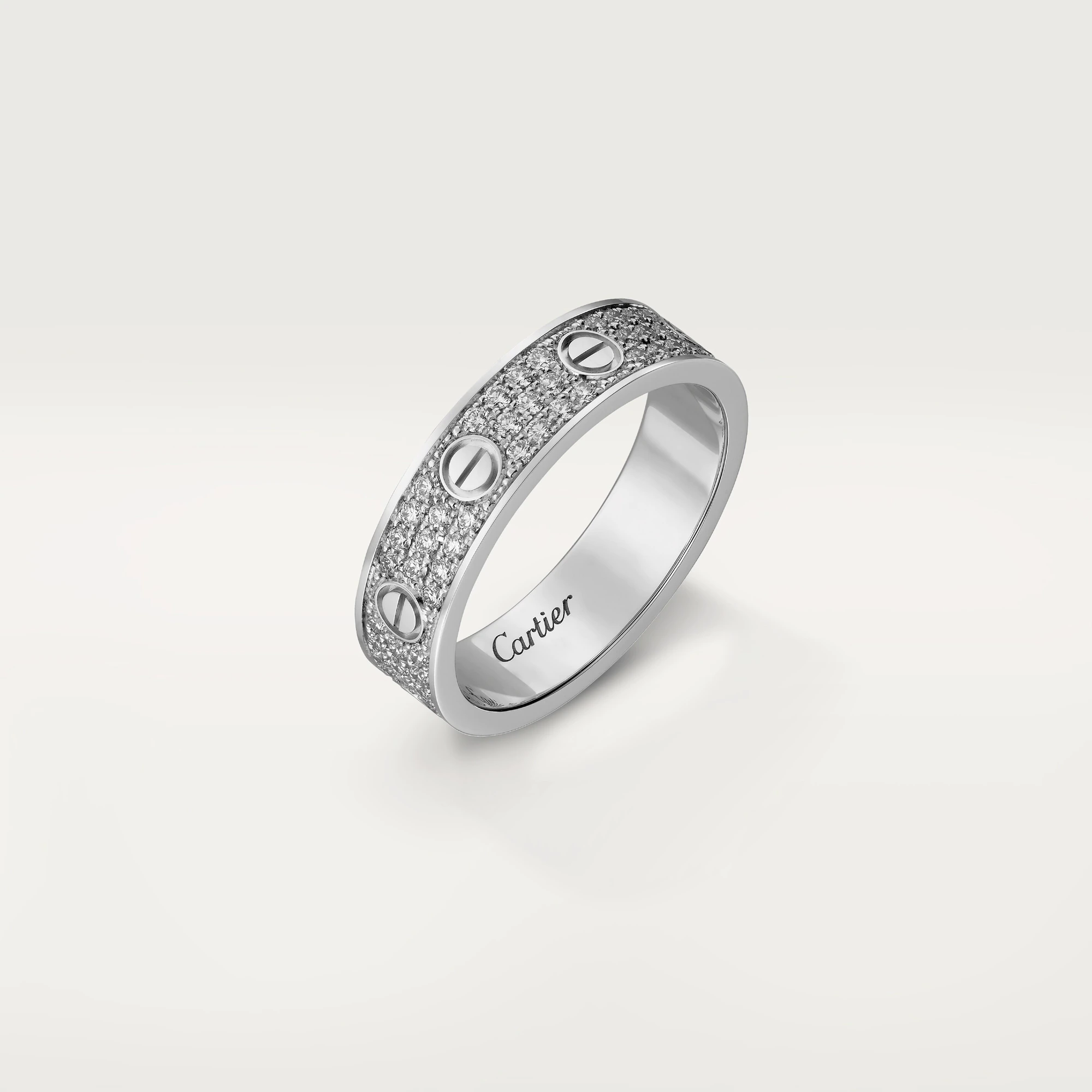 LOVE WEDDING BAND, DIAMOND-PAVED