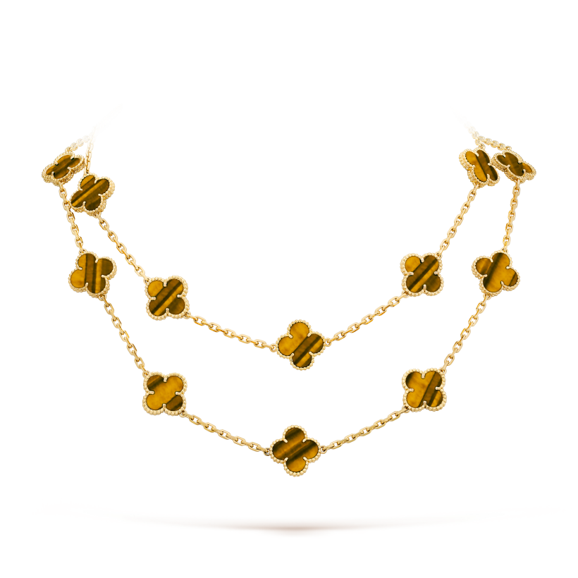 Vintage Alhambra long necklace, 20 motifs