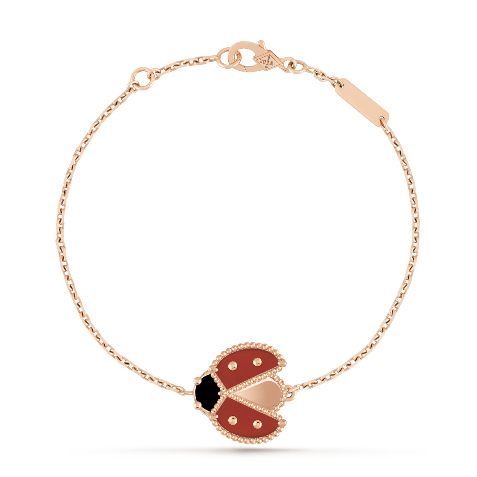 Lucky Spring bracelet, open wings ladybug