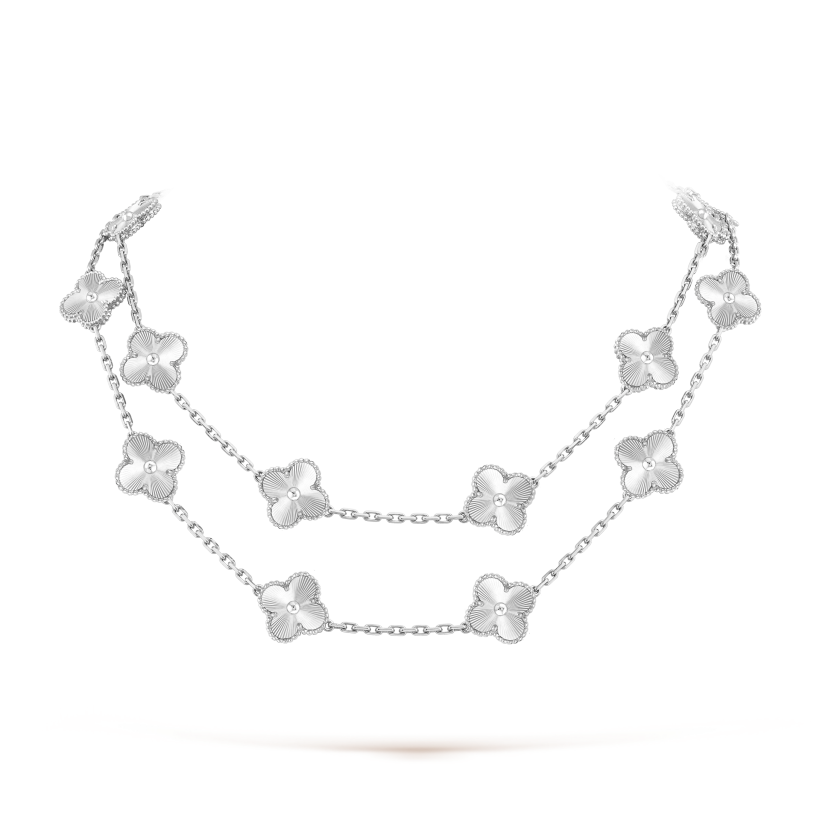 Vintage Alhambra long necklace, 20 motifs