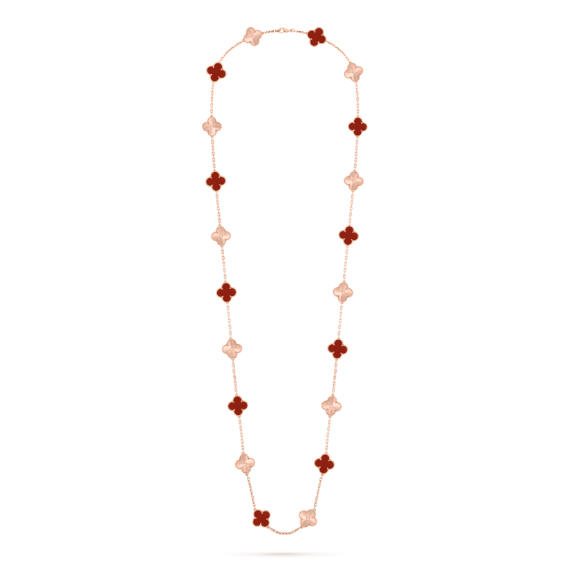 Vintage Alhambra long necklace, 20 motifs