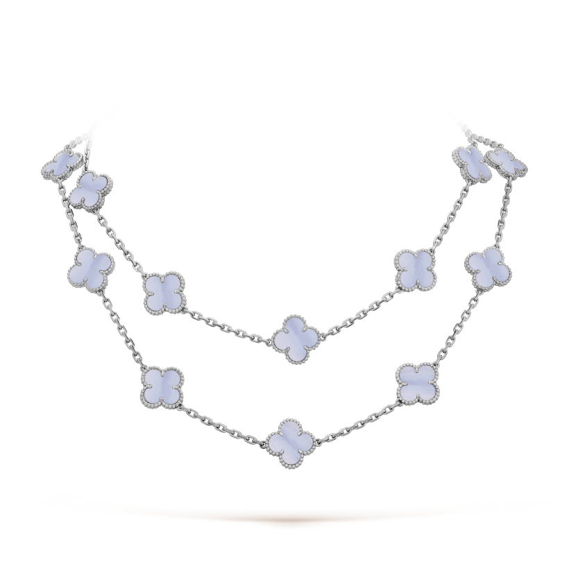 Vintage Alhambra long necklace, 20 motifs