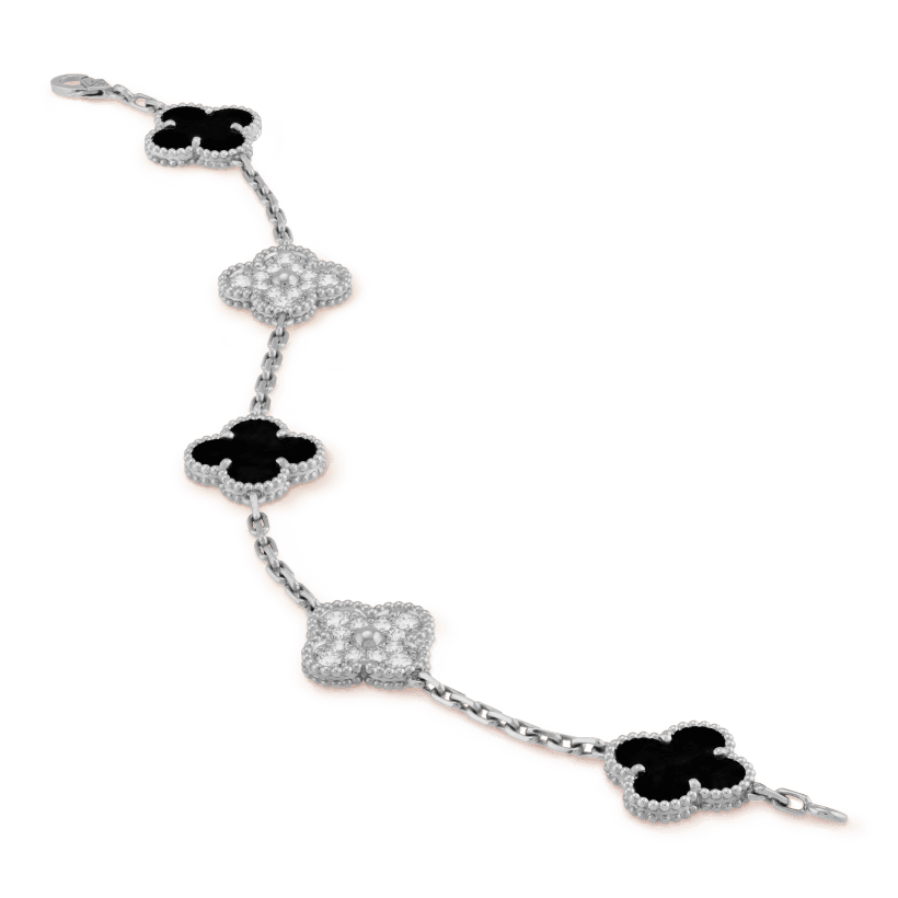 Vintage Alhambra bracelet, 5 motifs