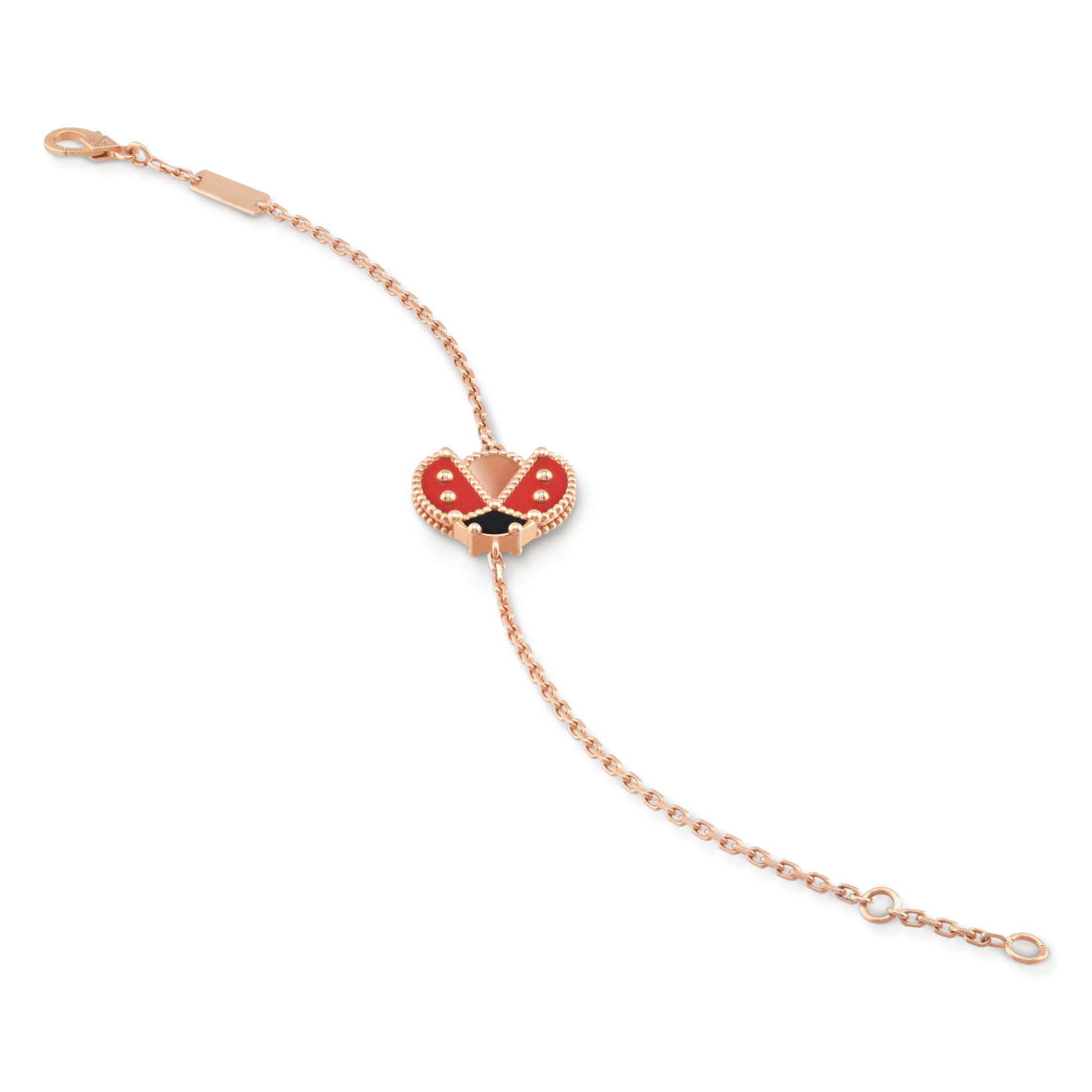 Lucky Spring bracelet, open wings ladybug