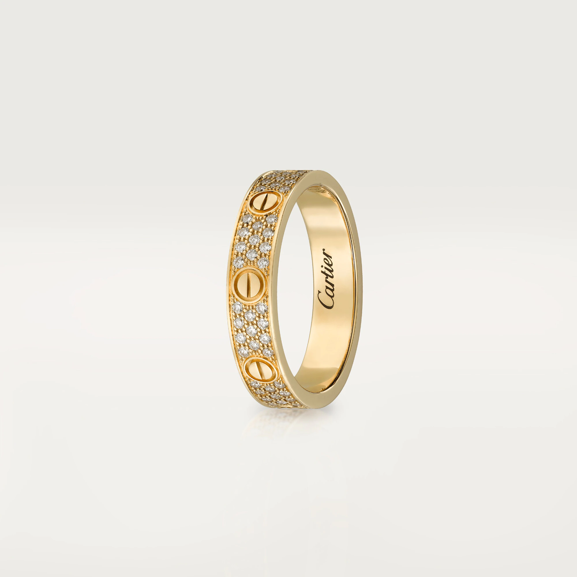 LOVE WEDDING BAND, DIAMOND-PAVED