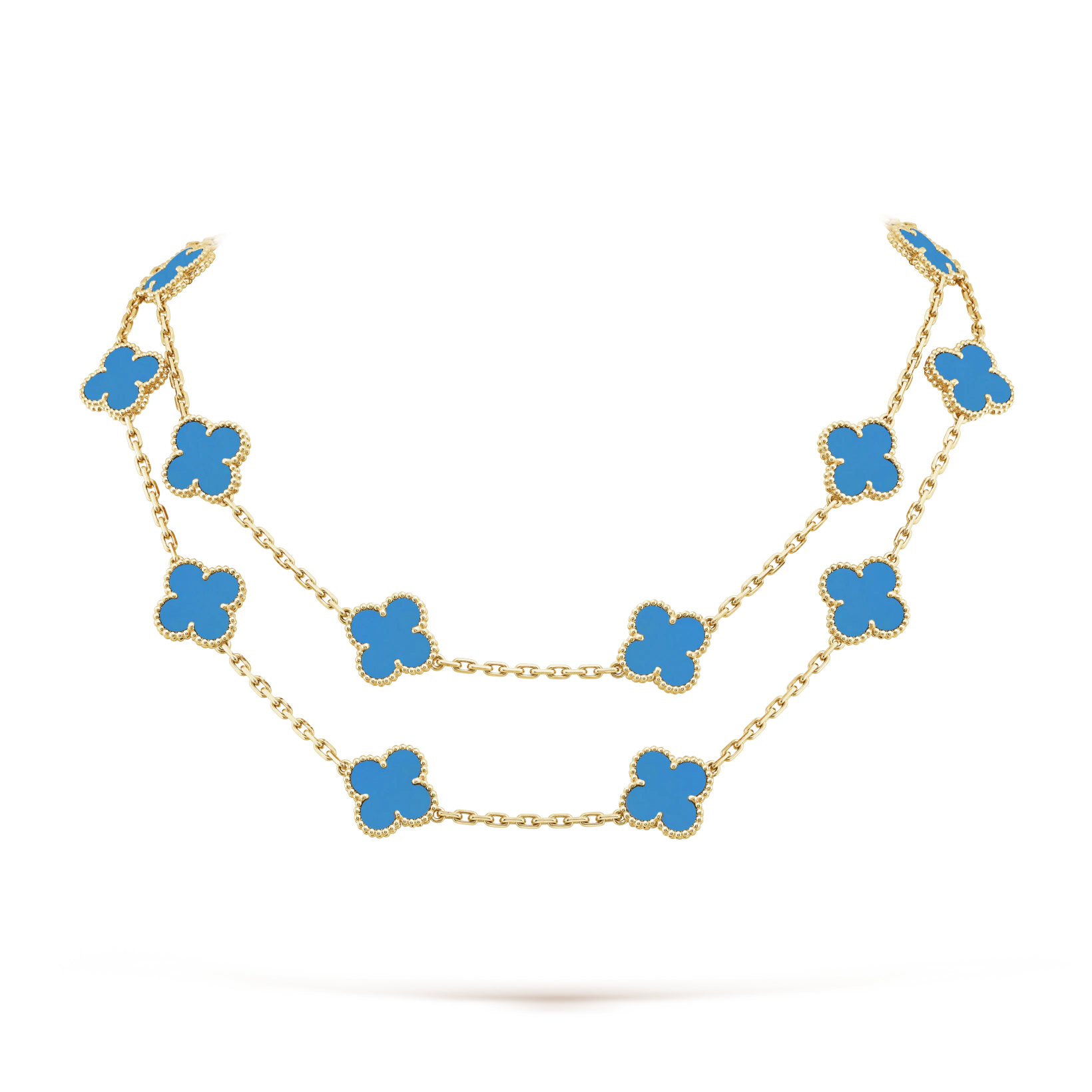 Vintage Alhambra long necklace, 20 motifs