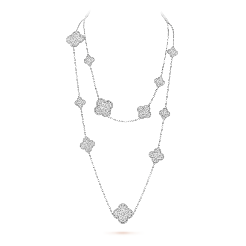 Magic Alhambra long necklace, 16 motifs