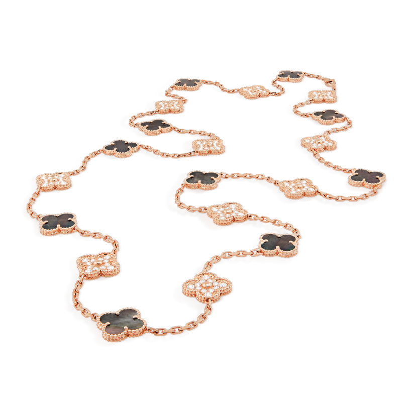 Vintage Alhambra long necklace, 20 motifs