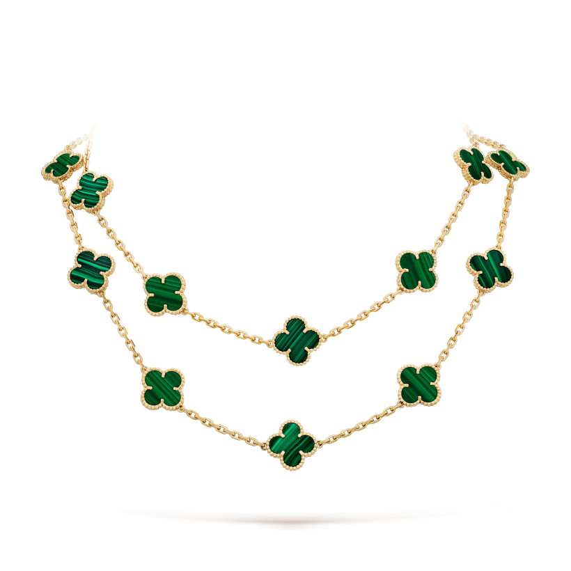 Vintage Alhambra long necklace, 20 motifs