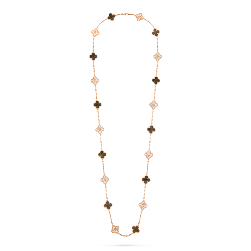 Vintage Alhambra long necklace, 20 motifs