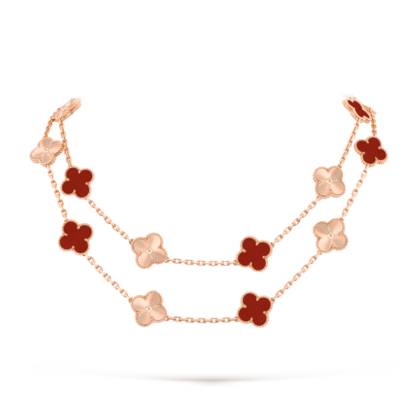 Vintage Alhambra long necklace, 20 motifs