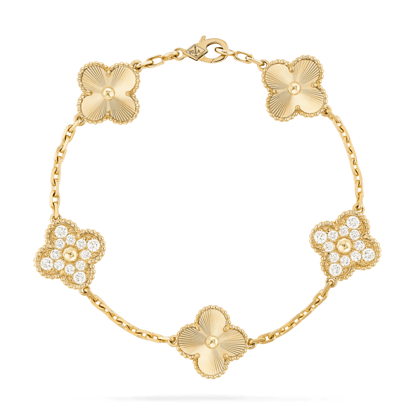 Vintage Alhambra bracelet, 5 motifs