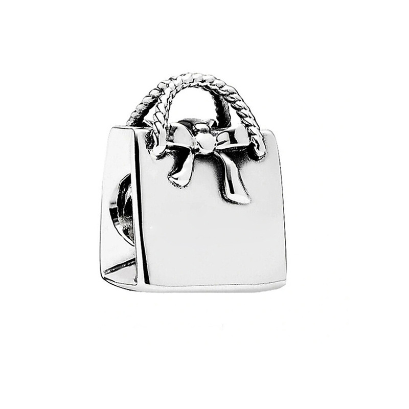 pan luxuryreplica Beads Bow Clover Gift Box Bag Hanging Beads DIY Accessories Beads 925 Sterling Silver