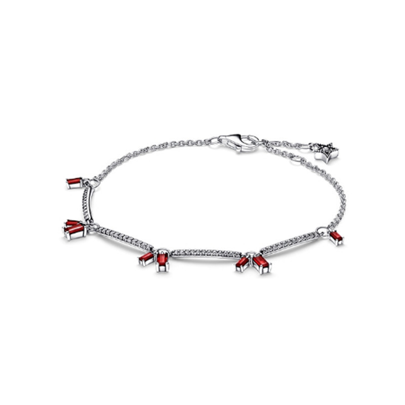 pan luxuryreplica Good Luck Ping An Rabbit Fu to 666 Red Envelope Drum Bead Pendant One Gun and Red Bracelet Sterling Silver