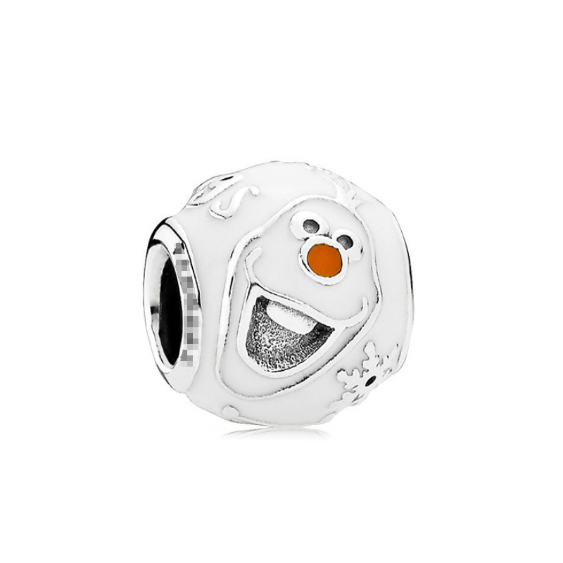 pan luxuryreplica S925 Silver Mouse Beads Di Sini Series Fixed Buckle Full Diamond Mickey Minnie DIY Accessories Beads