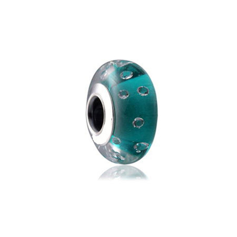 Factory direct pan luxuryreplica 925 sterling silver cutting surface flashing bubbles glazed beads beads DIY accessories loose beads