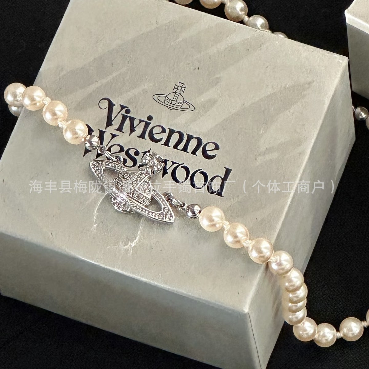 High Version Western Queen Mother Necklace Women's Classic Saturn Pin Pearl High-end 925 Silver Necklace High Version