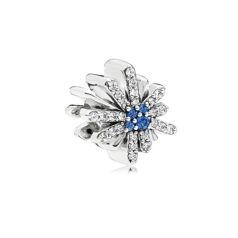 pan luxuryreplica 925 Silver Blue Series Heart of the Sea Dreamcatcher Hollow Pumpkin Car Hangers Beaded Beads