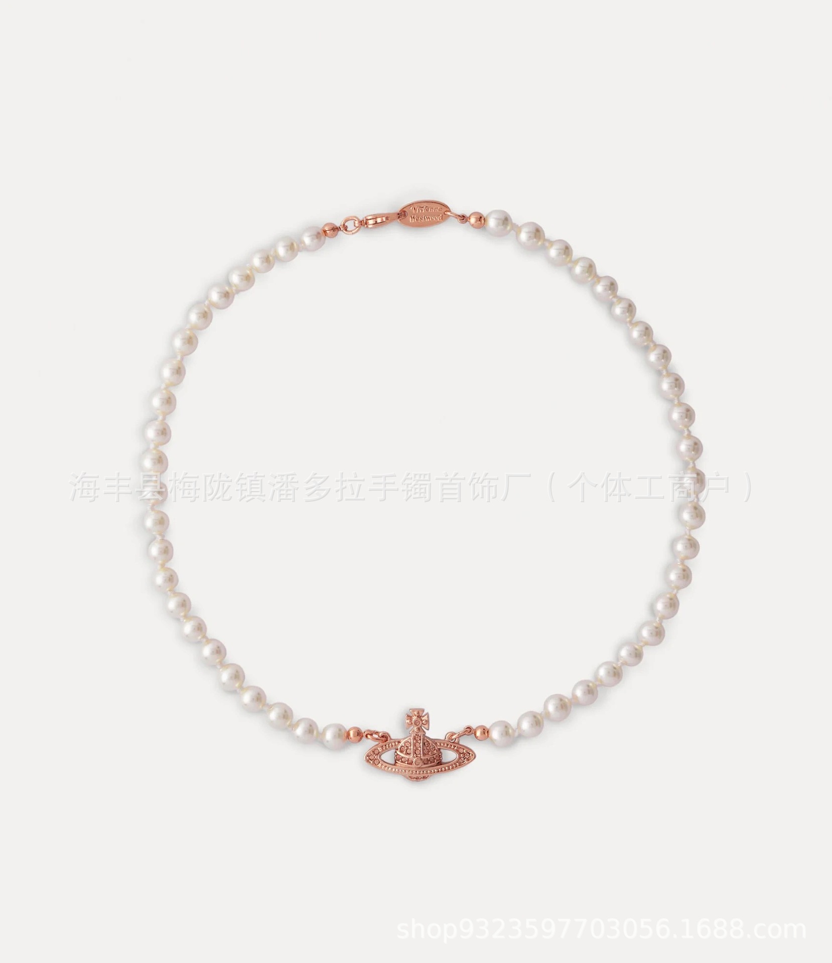 High Version Western Queen Mother Necklace Women's Classic Saturn Pin Pearl High-end 925 Silver Necklace High Version