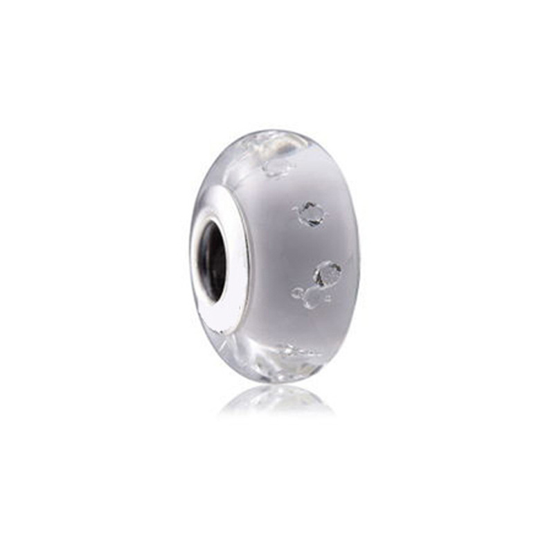 Factory direct pan luxuryreplica 925 sterling silver cutting surface flashing bubbles glazed beads beads DIY accessories loose beads