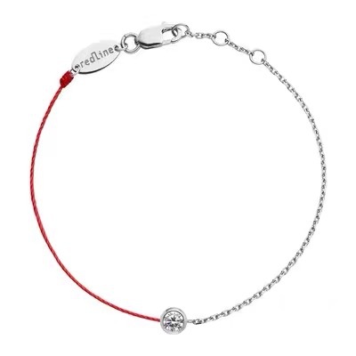 High Version CNCRedlineV Gold French Red Rope Benmingnian Woven Bracelet 18K Gold Men and Women Couple Hand Rope