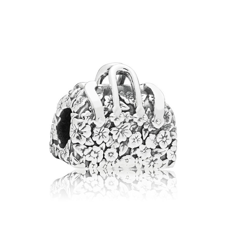 pan luxuryreplica Beads Bow Clover Gift Box Bag Hanging Beads DIY Accessories Beads 925 Sterling Silver