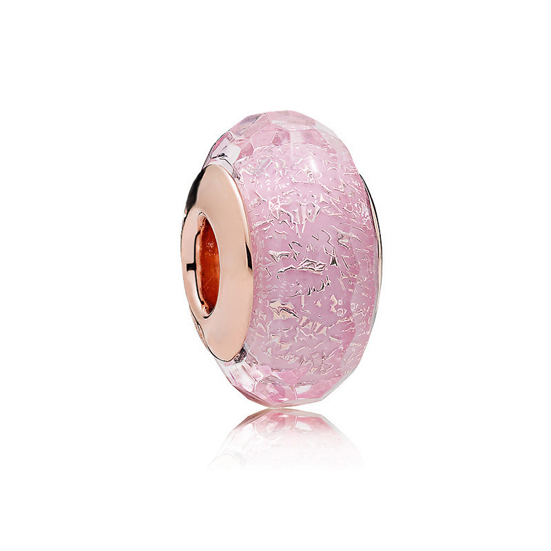 Factory direct pan luxuryreplica 925 sterling silver cutting surface flashing bubbles glazed beads beads DIY accessories loose beads