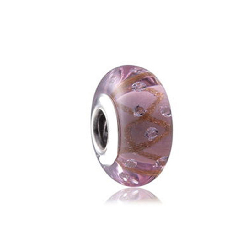 Factory direct pan luxuryreplica 925 sterling silver cutting surface flashing bubbles glazed beads beads DIY accessories loose beads