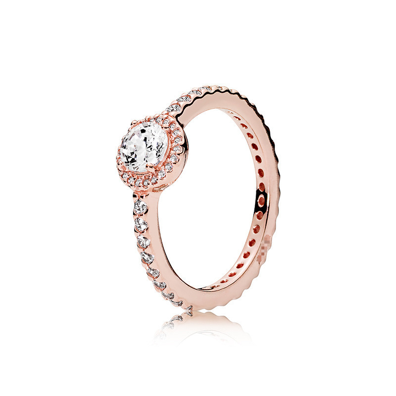 pan  luxuryreplica Rose Golden Charm Glaze Leaves Ring for Couple