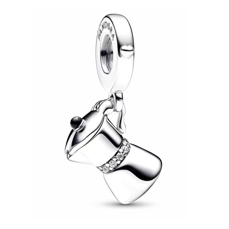 pan luxuryreplica 925 Sterling Silver Beads Summer New Mermaid Crab Blue Butterfly Pendant Pendant