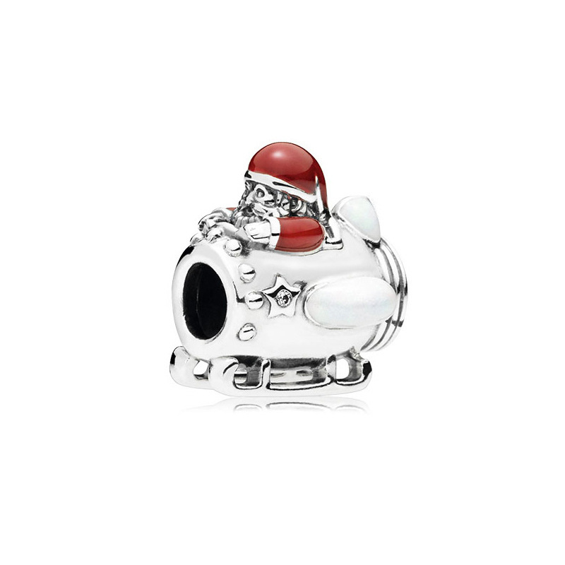 Factory direct pan luxuryreplica 925 sterling silver animal Christmas snowman train gift box hanging beads DIY accessories beads