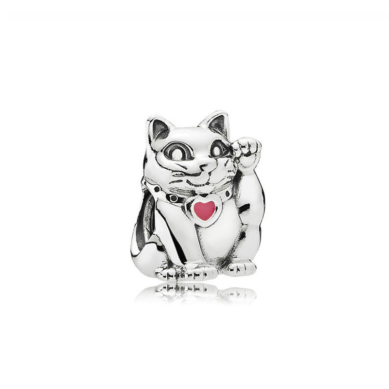 pan luxuryreplica 925 sterling silver robot panda animal cute personality hanging beads DIY accessories beads