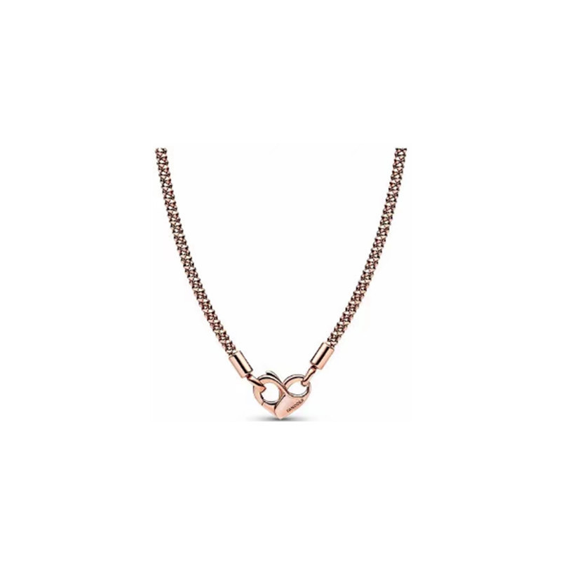 pan luxuryreplica 925 Sterling Silver Three-color Love Joker Necklace DIY Basic Clavicle Chain Women