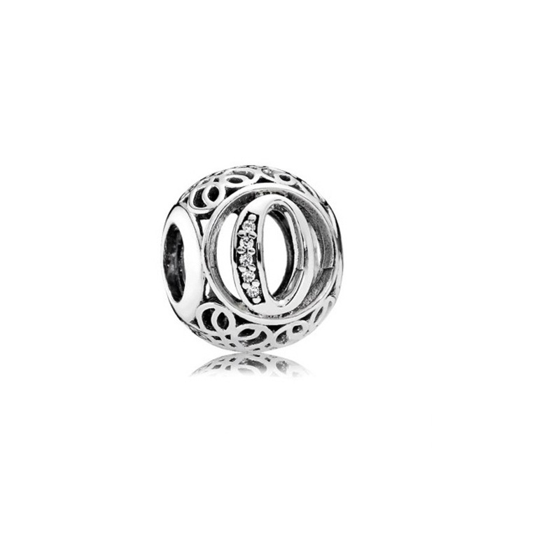 pan luxuryreplica 925 Sterling Silver Beads 26 Letters Series Round Beaded DIY Accessories Beads