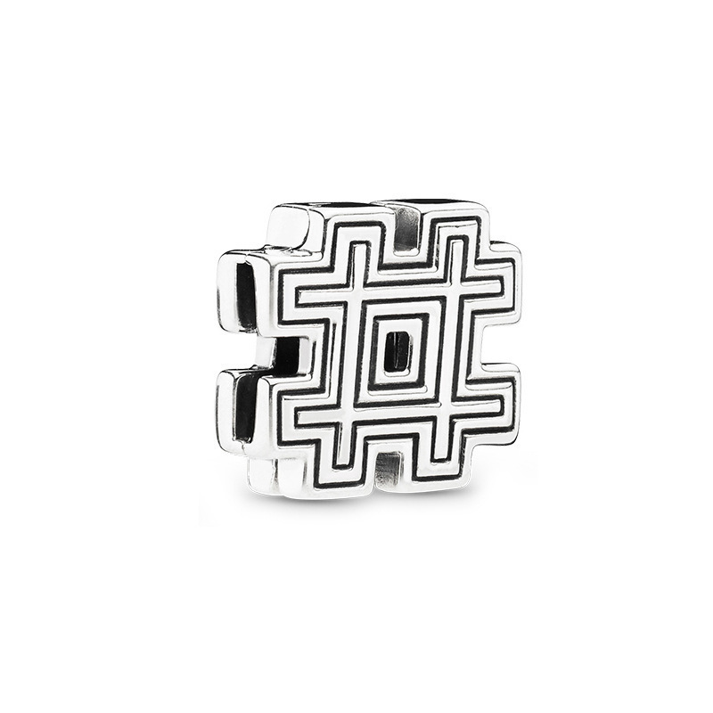 pan  luxuryreplica 925 Sterling Silver Love Butterfly Moon Fixed Buckle Beads DIY Accessories Beads