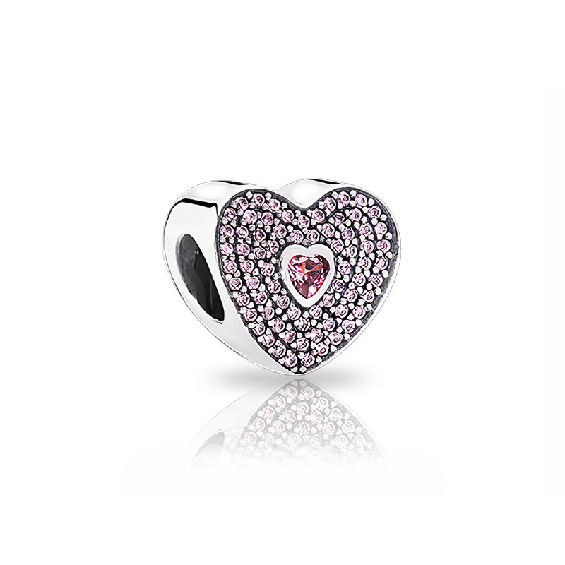 Factory direct pan luxuryreplica 925 silver perfume butterfly ladybug lucky four-leaf clover fixed buckle beaded loose beads