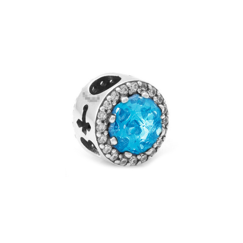 Factory direct pan  luxuryreplica 925 silver cross opalite blue string bracelet ring DIY accessories beads