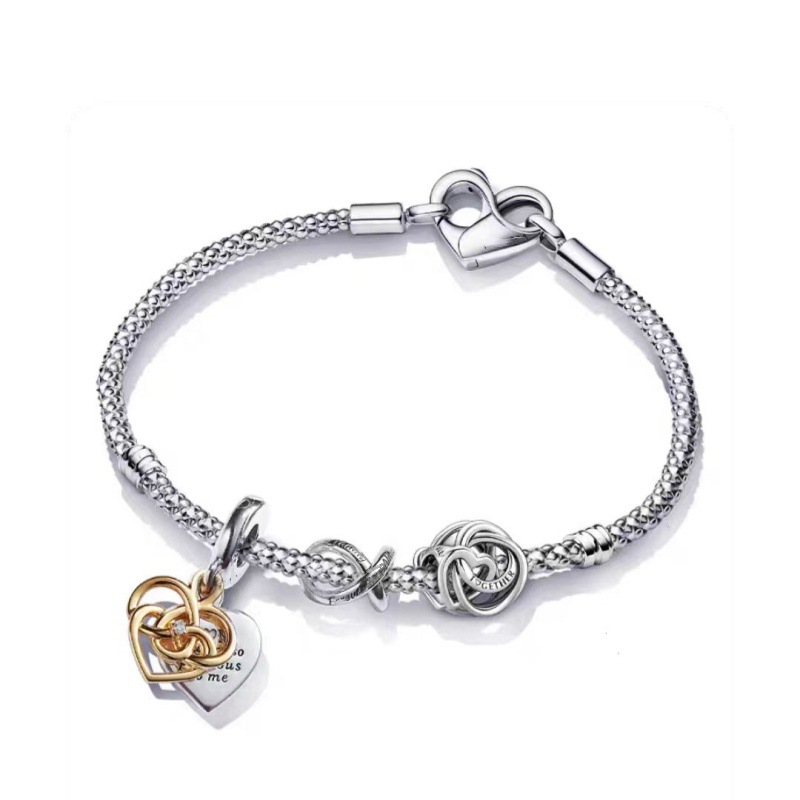 Cross-border Hot Pangjiadora S925 Silver Stars Fairy Tale Star Picking Travel Bracelet suit Fashion Elegant Bracelet for Women