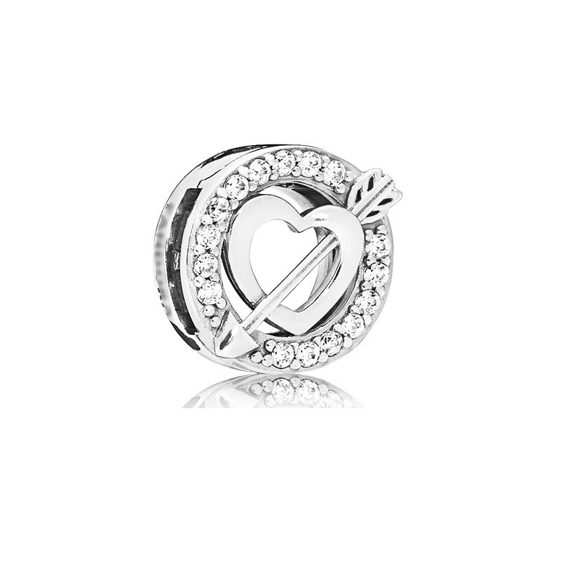 pan  luxuryreplica 925 Sterling Silver Love Butterfly Moon Fixed Buckle Beads DIY Accessories Beads