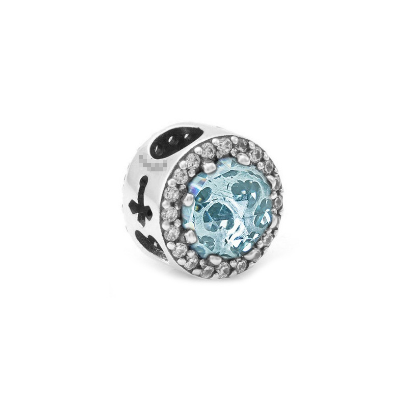 Factory direct pan  luxuryreplica 925 silver cross opalite blue string bracelet ring DIY accessories beads