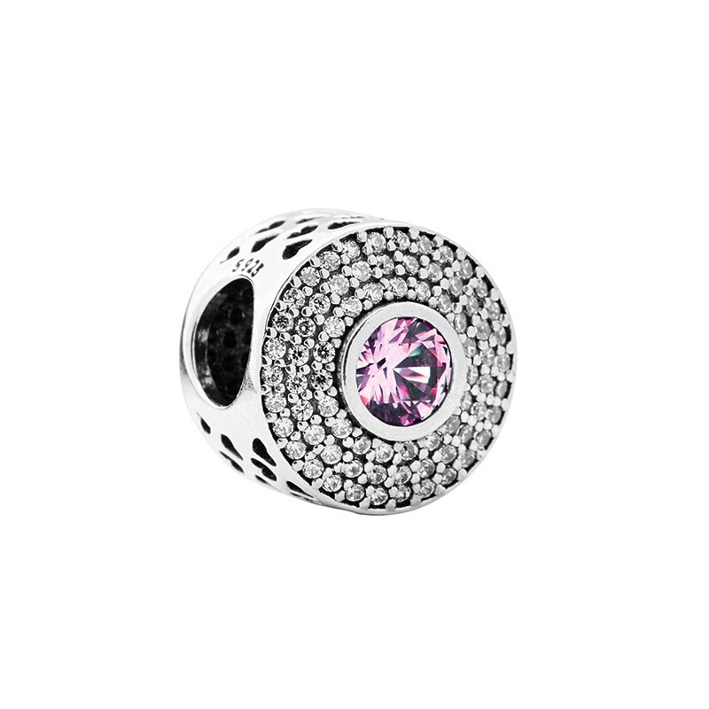 Factory direct pan luxuryreplica 925 sterling silver four-leaf clover lipstick tree love hollow hanging beads DIY accessories beads