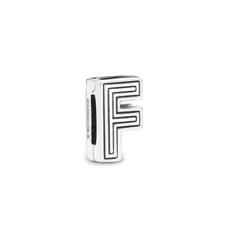 Factory direct pan luxuryreplica 925 silver 26 letter series fixed buckle bead accessories beads